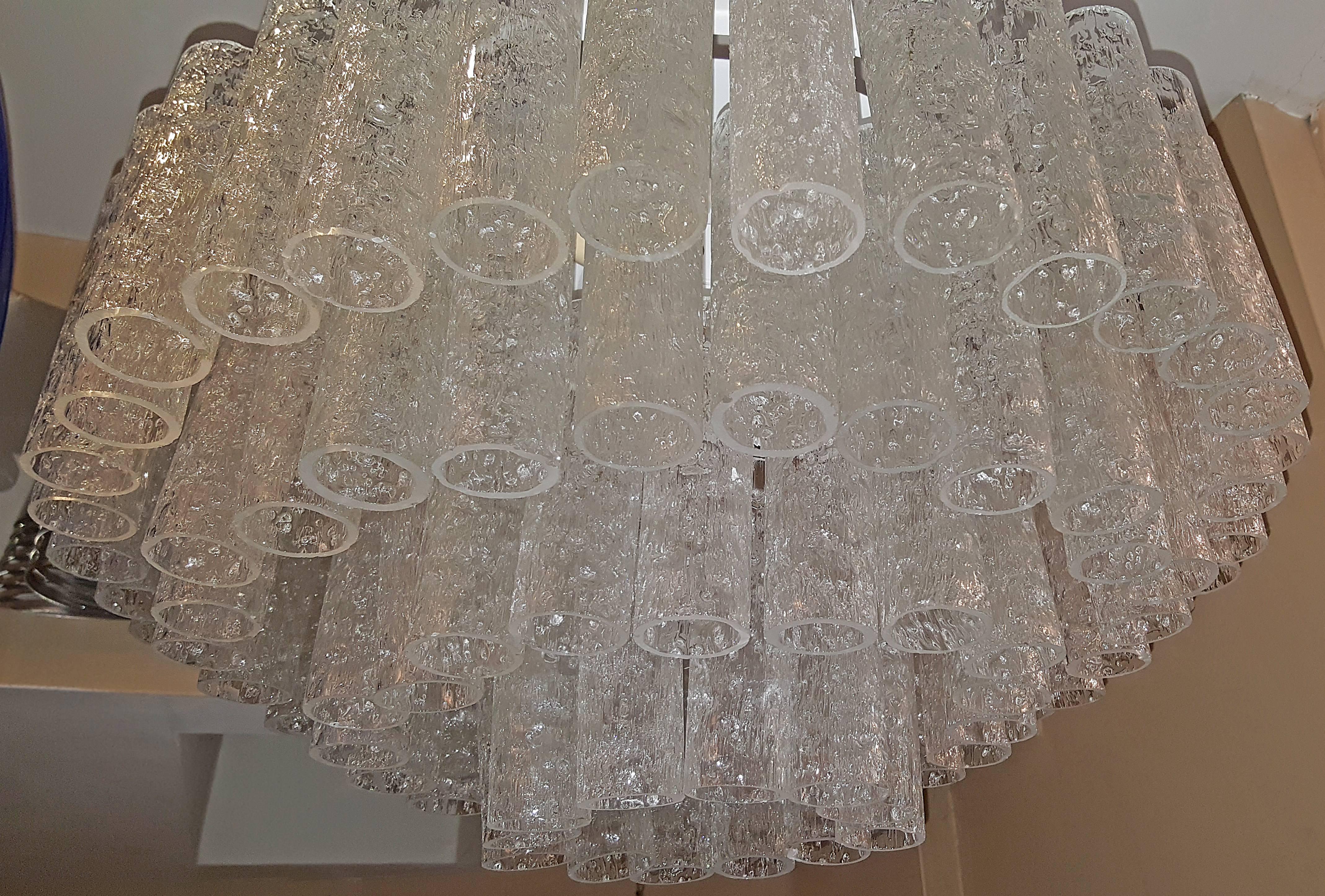 Molded Glass Light Fixture In Good Condition For Sale In New York, NY