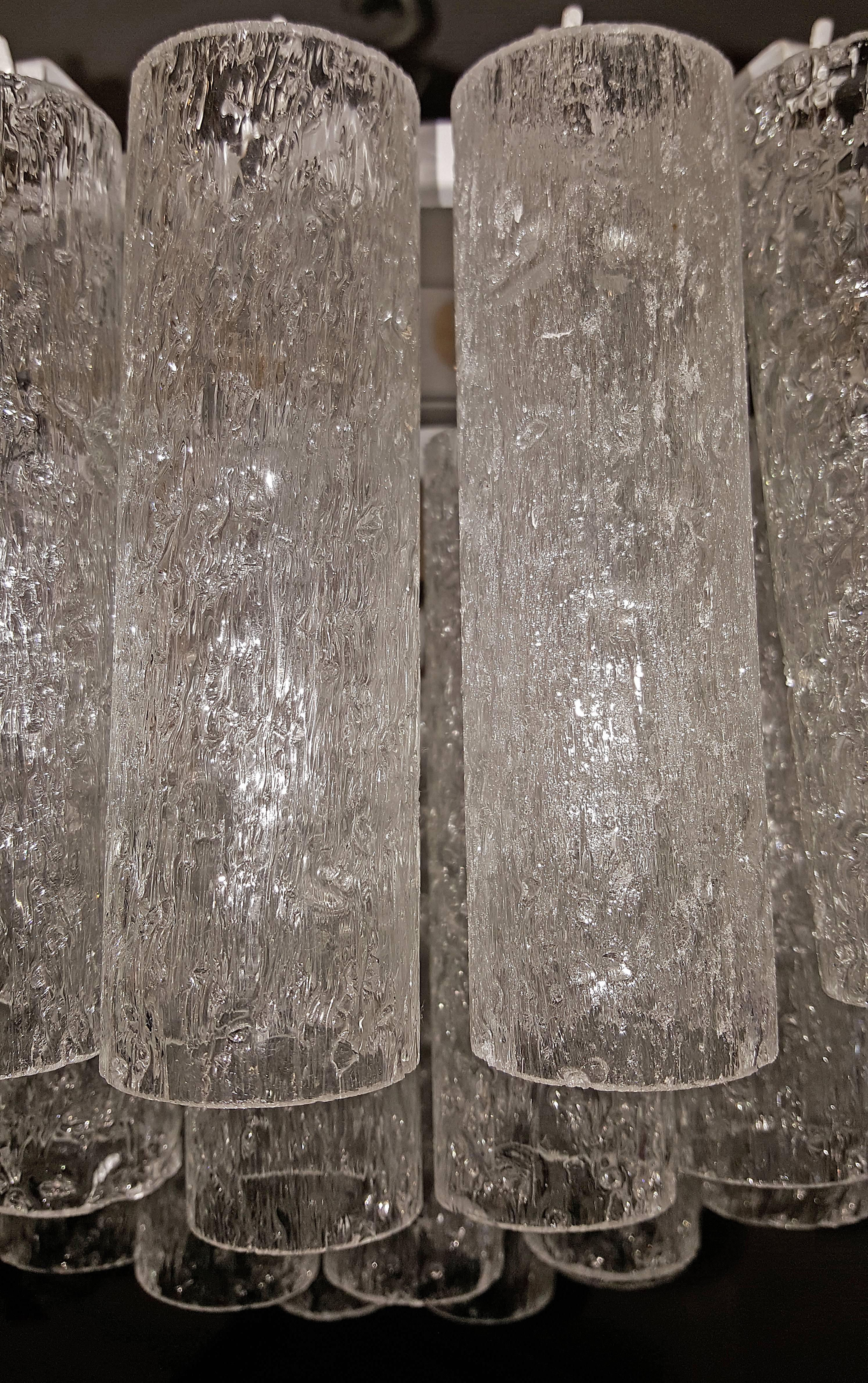 Leuchte aus geformtem Glas (Mitte des 20. Jahrhunderts) im Angebot