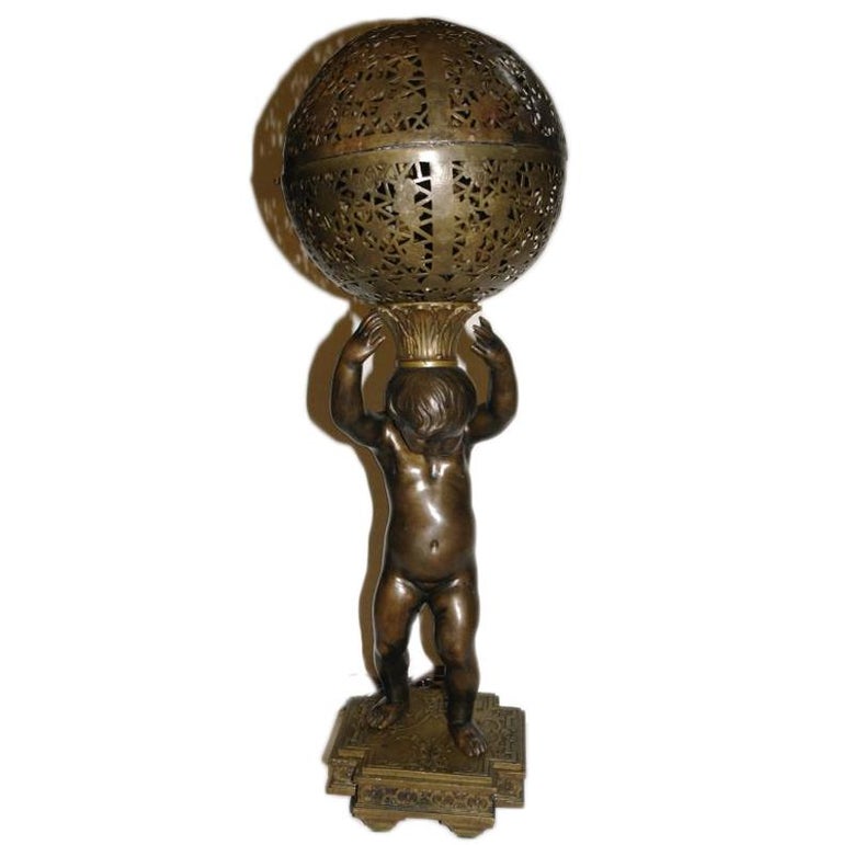 Pierced Metal Lamp For At 1stdibs Pierced Metal Lamp For
