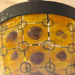 Art glass light fixture