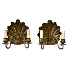 Pair of Antique English Shell Sconces