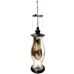Large Midcentury French Mercury Glass Lamp