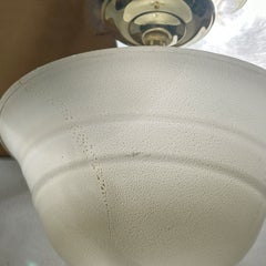 Set of 3 Midcentury Flush Mounted Murano Light Fixtures. Sold individually