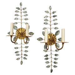 Set of French Gilt Metal Sconces, Sold per Pair
