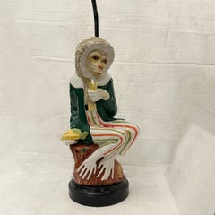 Midcentury Italian Monkey Table Lamp