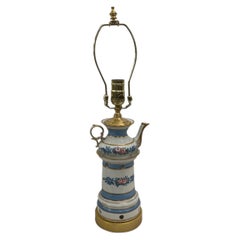 A Vintage French Teapot Table Lamp