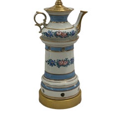 A Vintage French Teapot Table Lamp