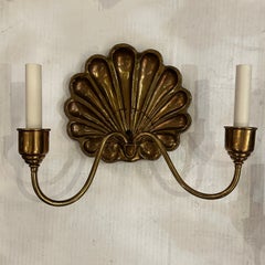 Pair of Vintage Italian Shell Sconces