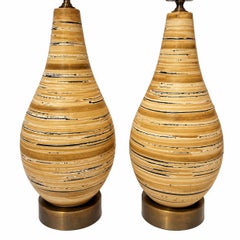 Pair of Vintage Italian Ceramic Lamps