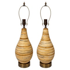 Pair of Vintage Italian Ceramic Lamps
