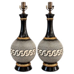 Pair of French Porcelain Table Lamps