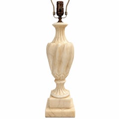 Vintage Neoclassic Italian Alabaster Table Lamp