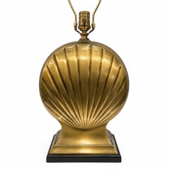 Vintage Brass Shell Table Lamp