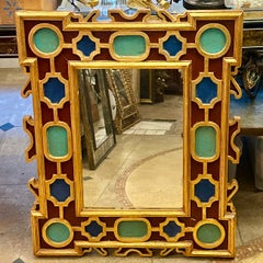 Italian Painted and Gilt Mirror