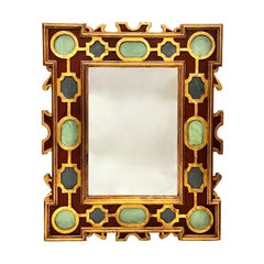 Italian Painted and Gilt Mirror