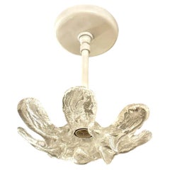 Set of 11 Murano Glass Flower Light Fixtures, Sold Individually