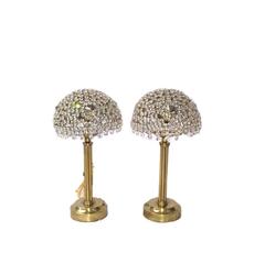 Pair of Crystal Table Lamps
