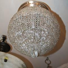 Pair of Crystal Light Fixtures