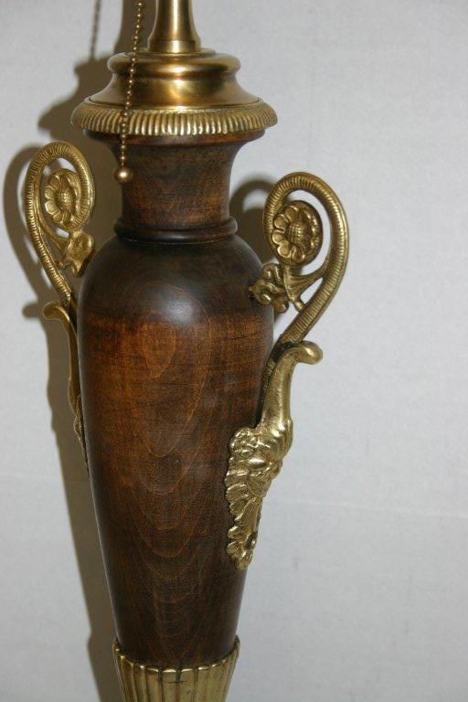French Wooden Empire-Style Lamps For Sale