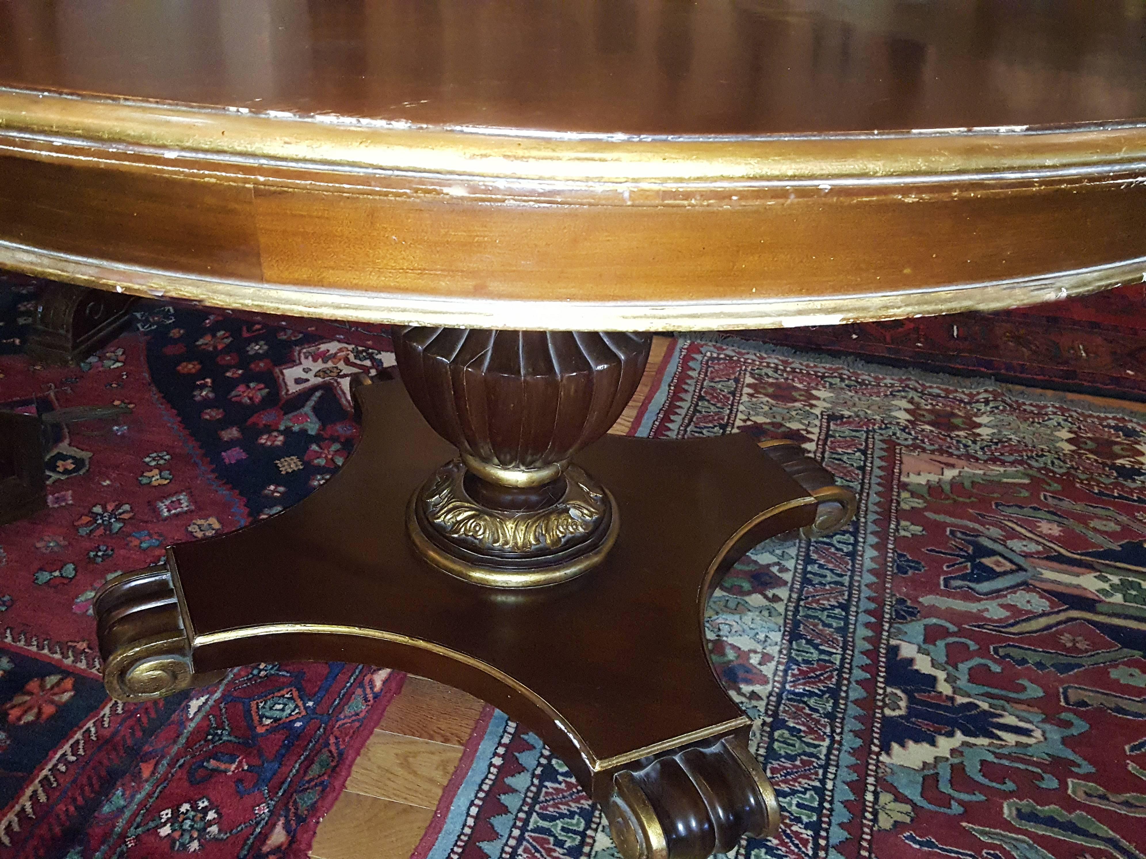 Italian Large Round Dining Table For Sale