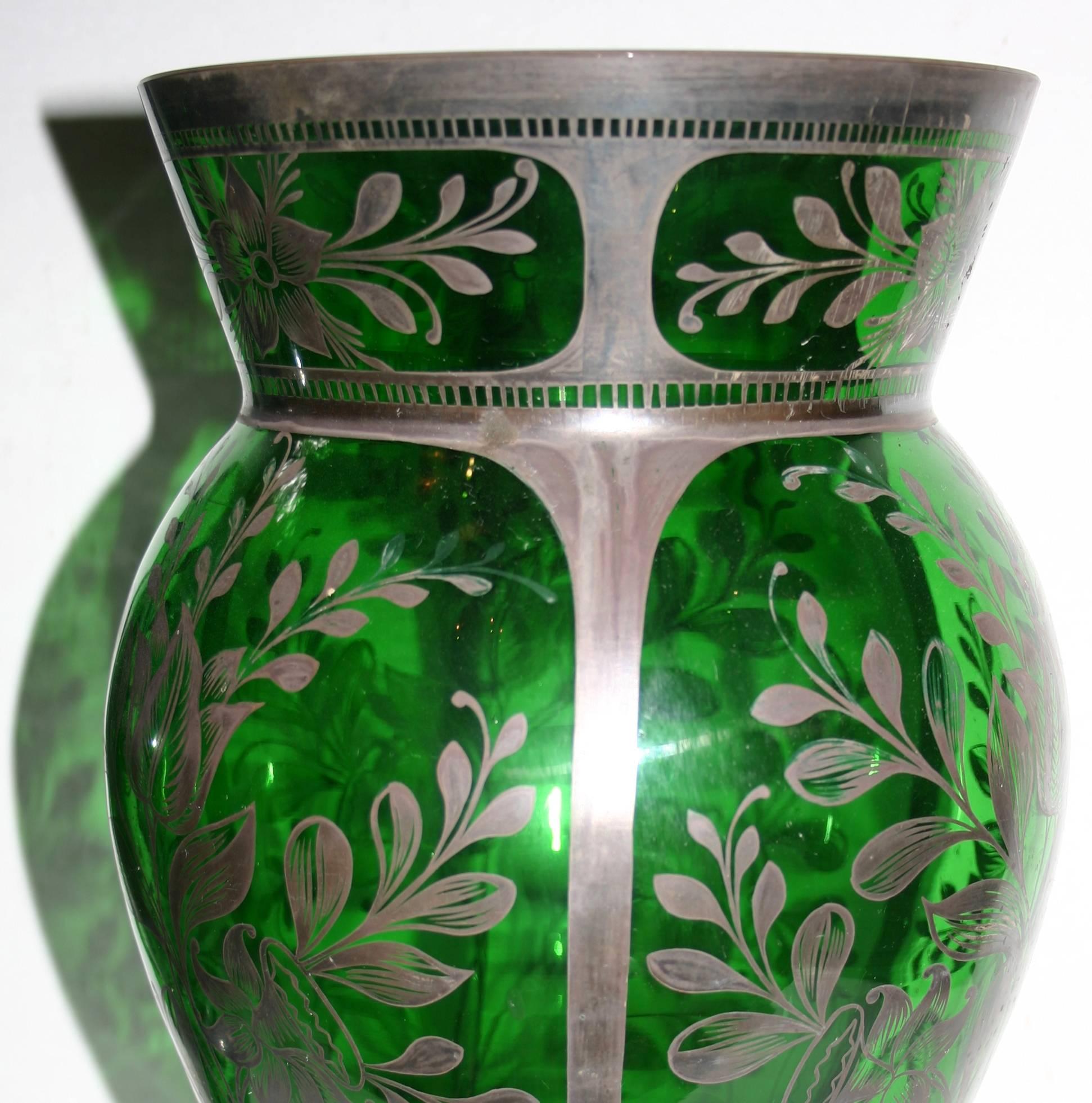 green decorative vase