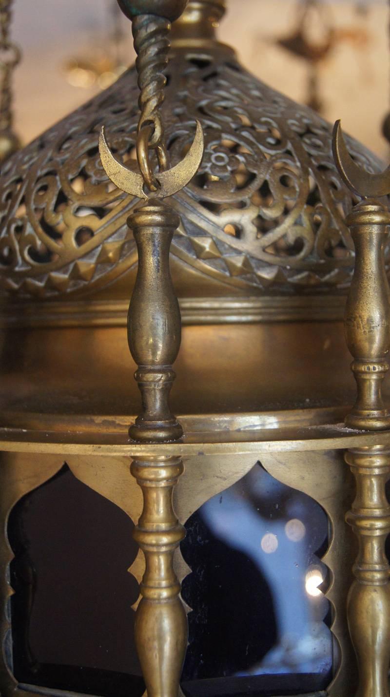 Early 20th Century Pierced Middle Eastern Lantern