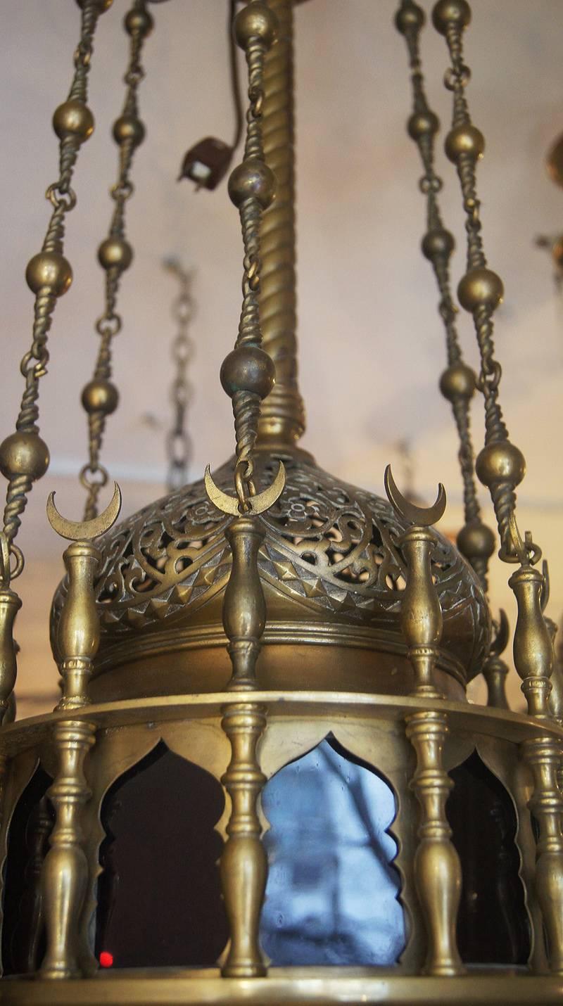 Bronze Pierced Middle Eastern Lantern