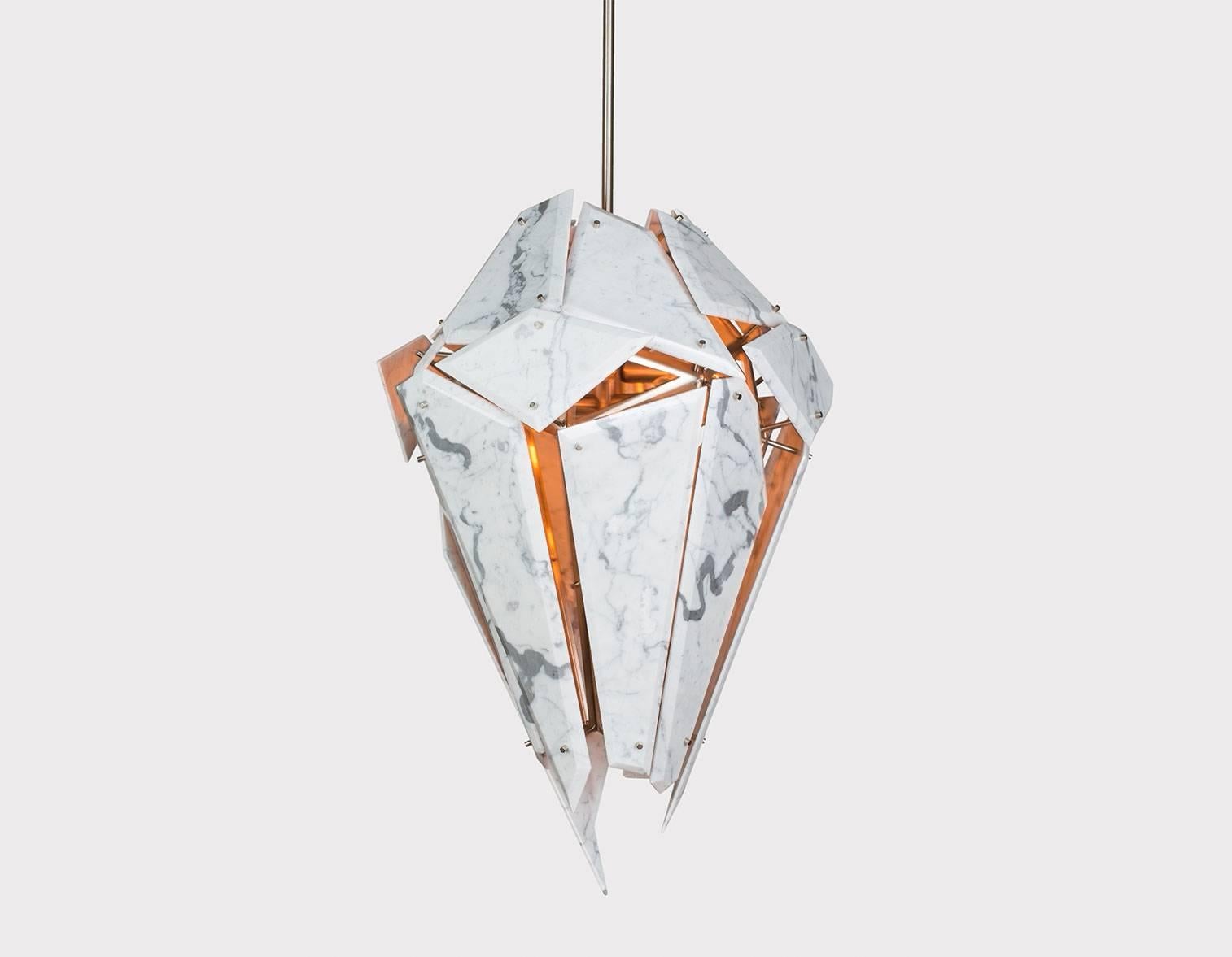 Contemporary Edie Marble Chandelier ED.08.01 by Lindsey Adelman