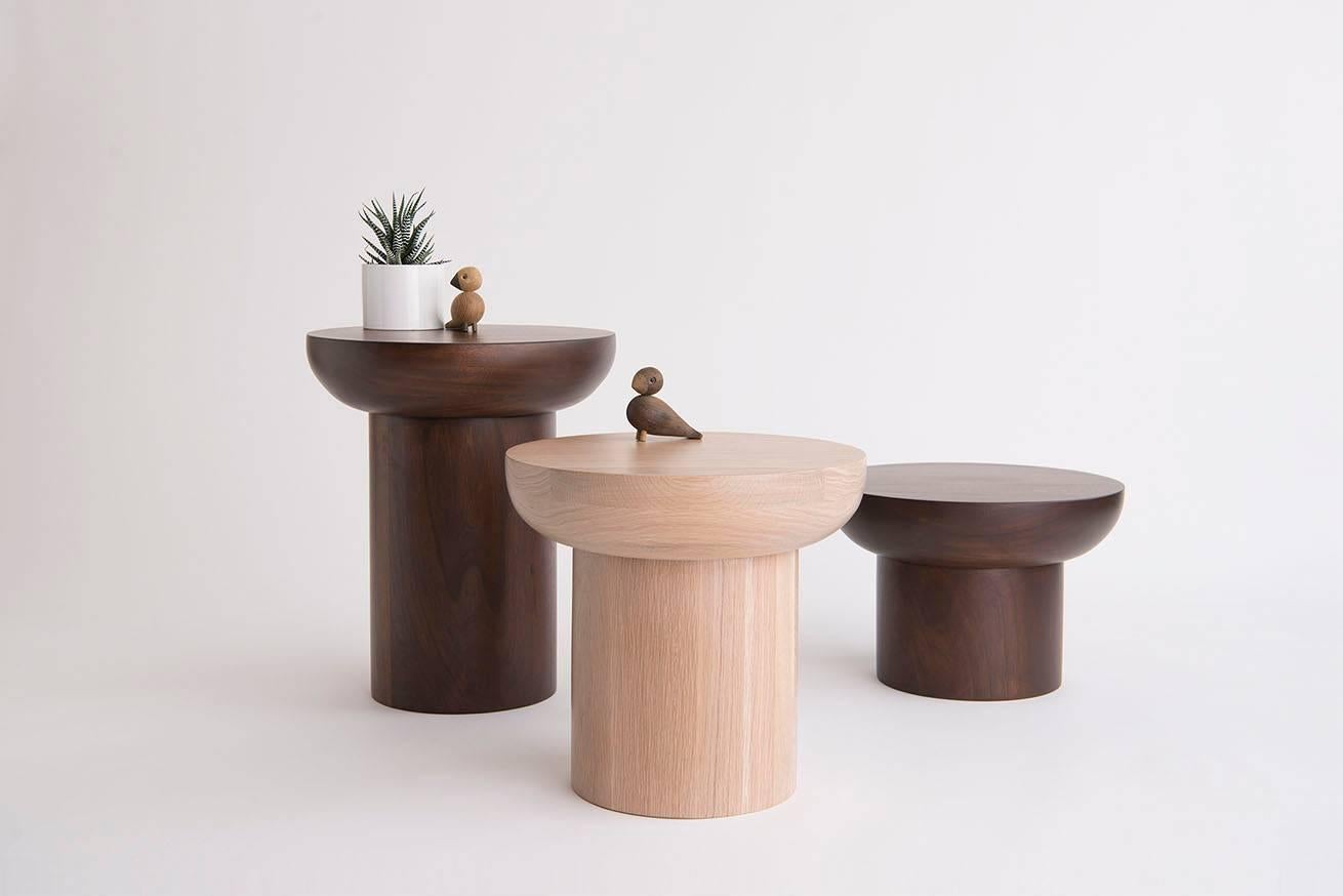 Ébénisé Table d'appoint Dombak 19 pouces par Phase Design en vente