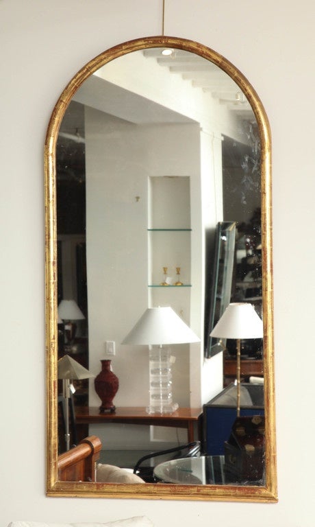 19th century giltwood mirror.