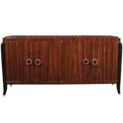 Vintage Art Deco Inspired Indian Rosewood Sideboard