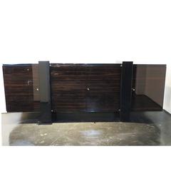 Modernist Art Deco Sideboard in Macassar Ebony