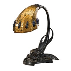 Antique Art Nouveau Table Lamp, France, 1900s