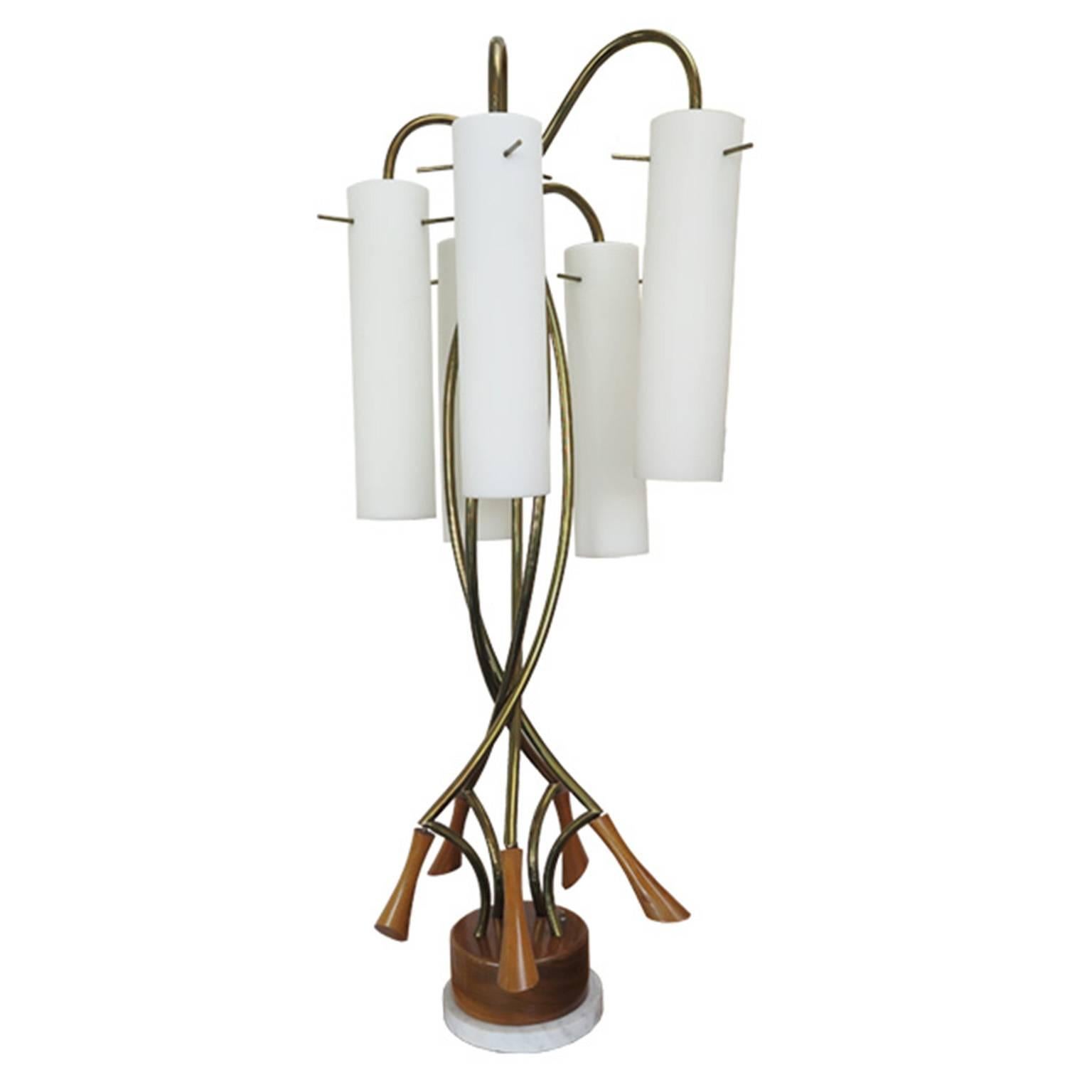Rare Danish Modern Oversized Table Lamp For Sale