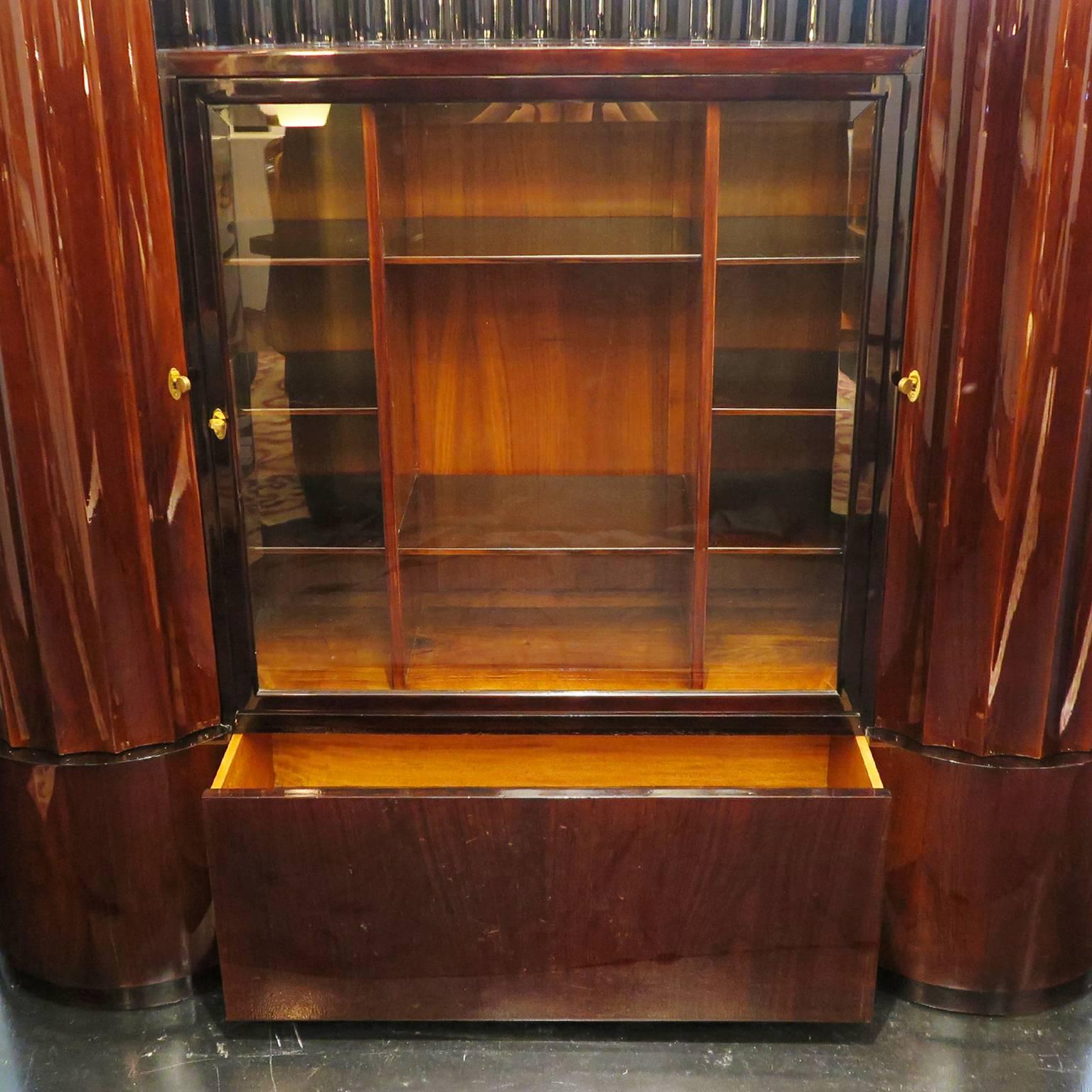 French Palisander Armoire by Francisque Chaleyssin