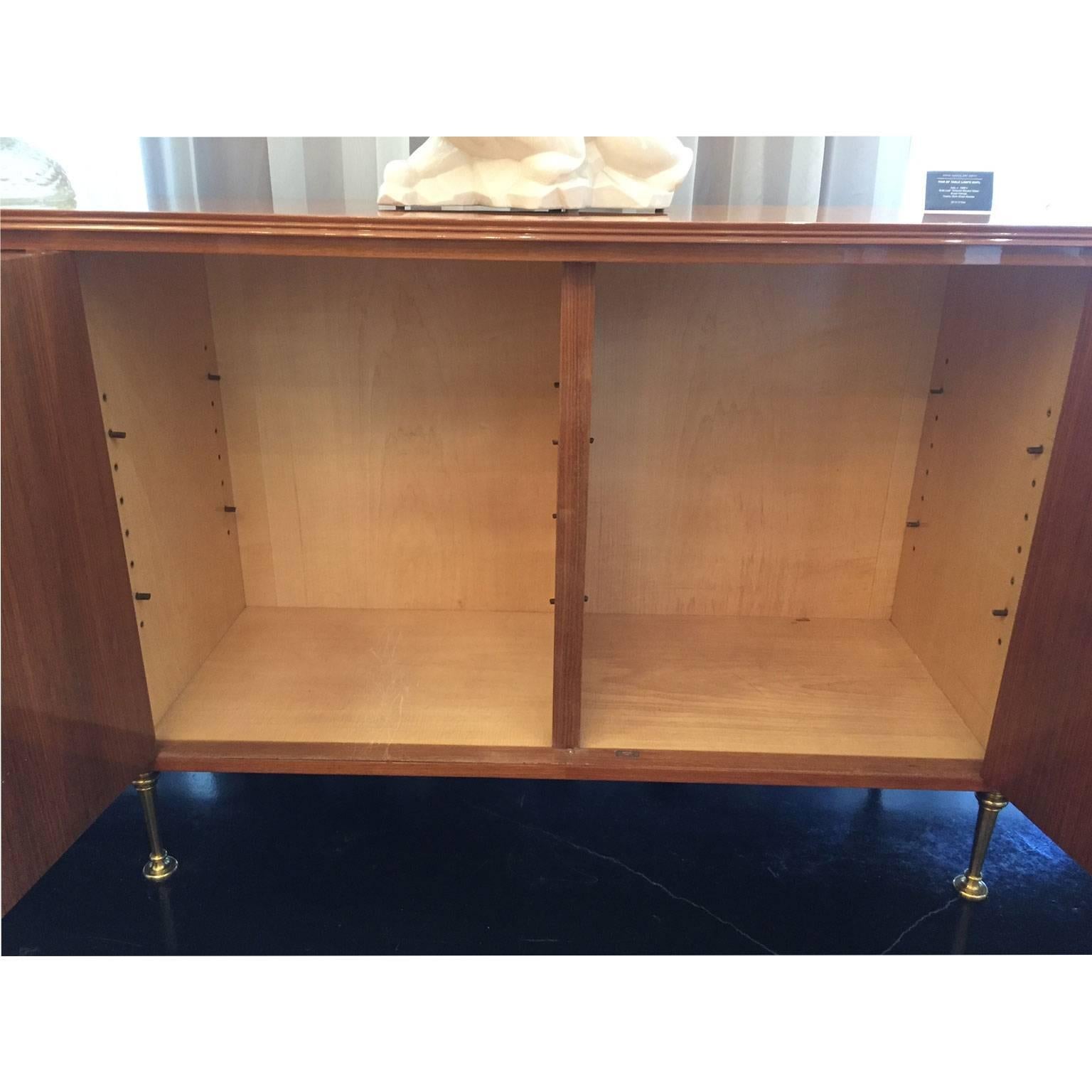 Blond Mahogany Marquetry Sideboard by Jules Leleu and Maison Leleu 1