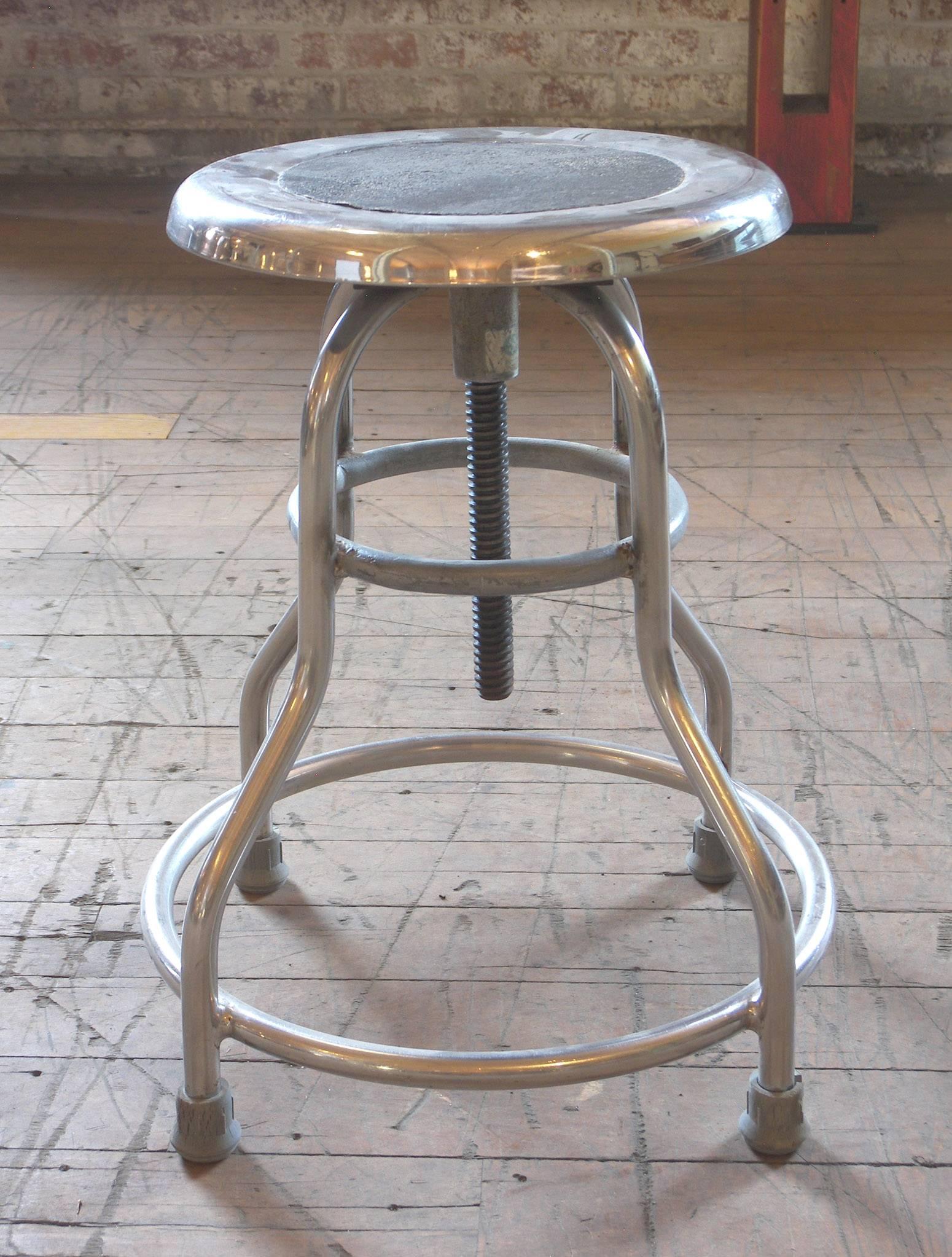 adjustable metal stool