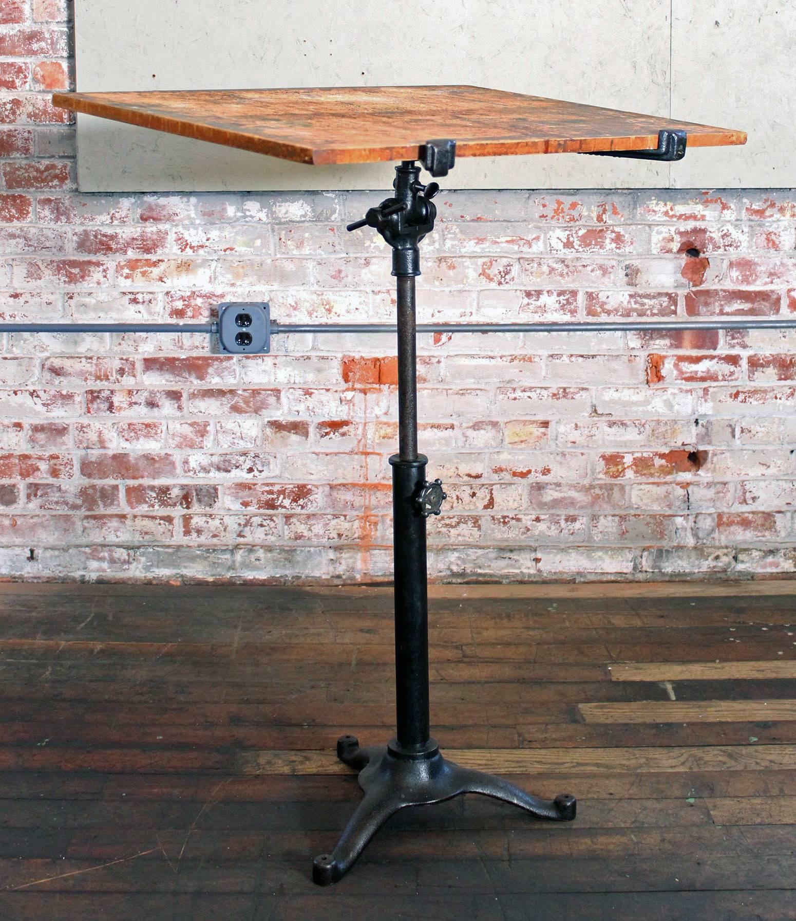 vintage wooden music stand