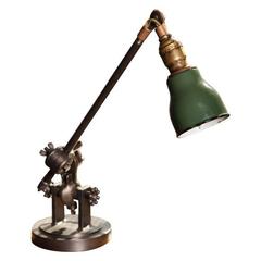 Desk Lamp Vintage Industrial Cast Iron & Steel Adjustable Task Light