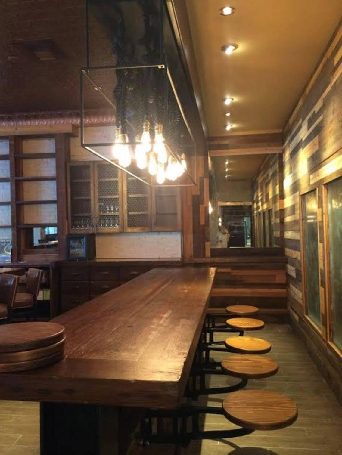 Industrial Outdoor Bar / Counter Swing Out Seat