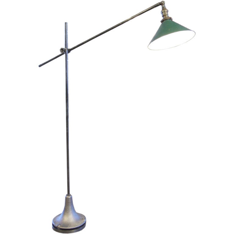 Bespoke Floor Lamp, Adjustable Vintage Industrial at 1stDibs vintage