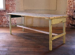 Distressed Farm Table, Authentic Vintage Harvest Style
