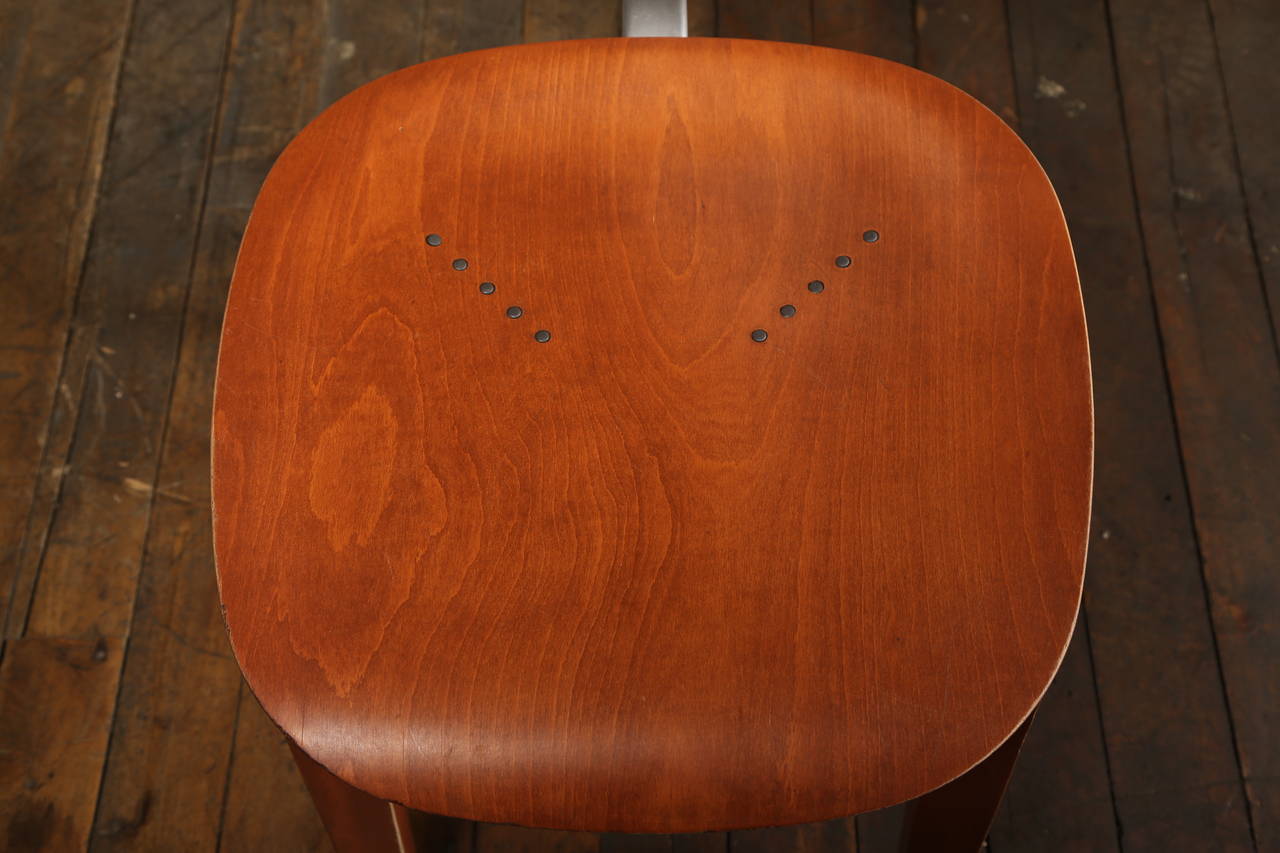 Set of 4 Mid-Century Modern Piretti Xylon Bent Plywood Dining Chairs 1