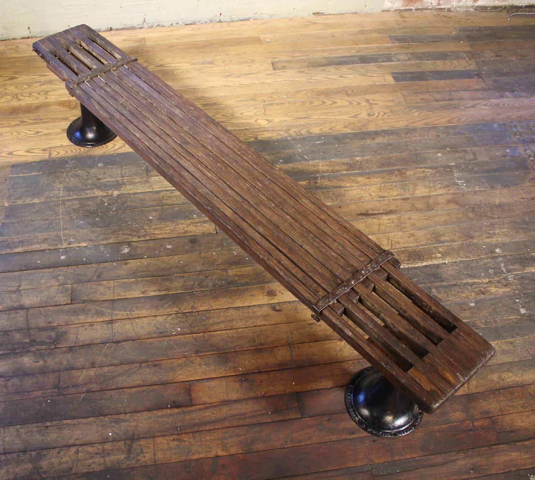 Industrial Bench - Cast Iron and Workers Platform Prototype 4