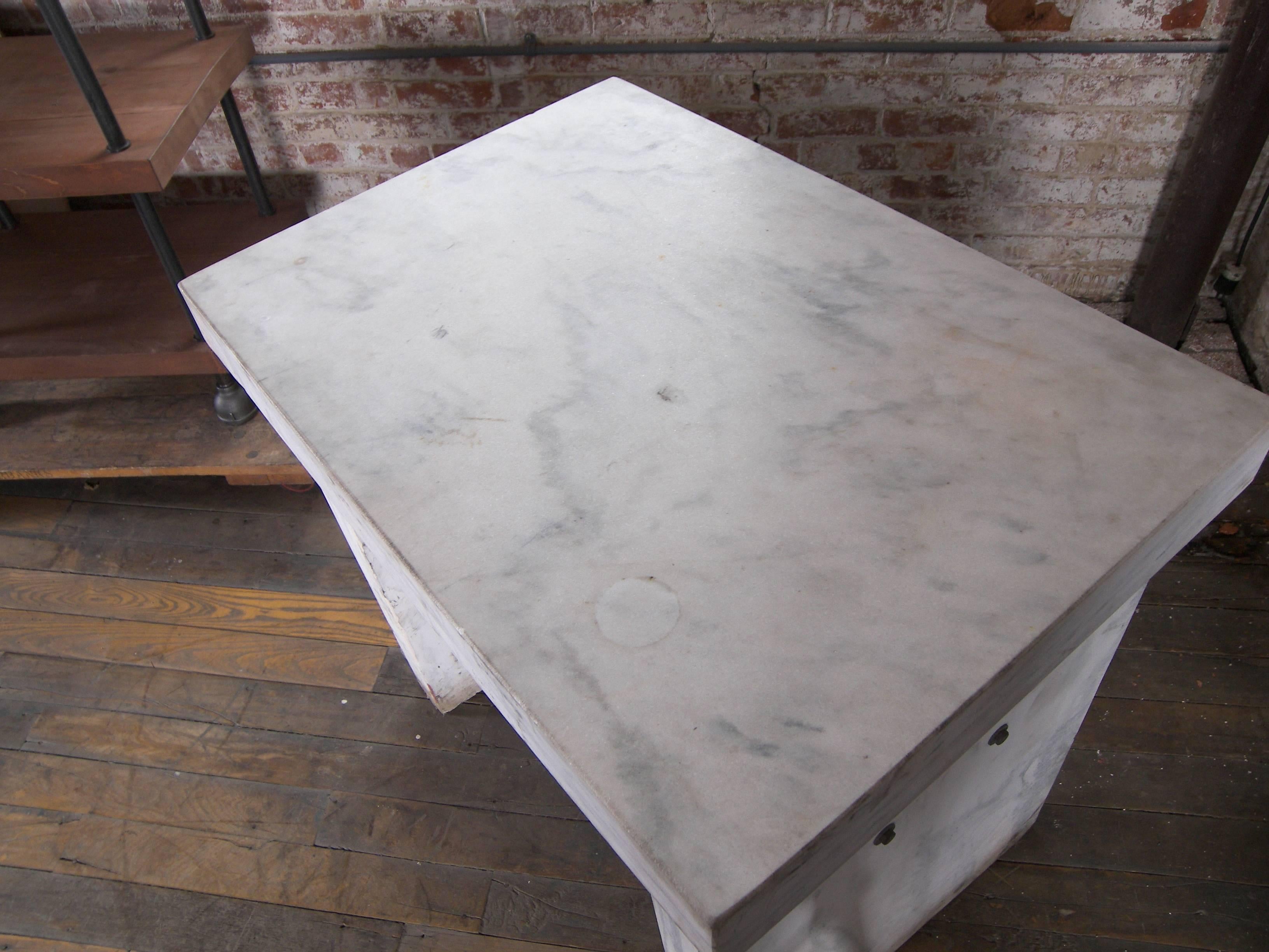 marble slab desk