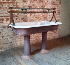 Antique Freestanding Factory Trough Sink
