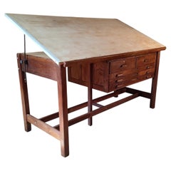 Antique Hamilton Drafting Table / Writing Desk