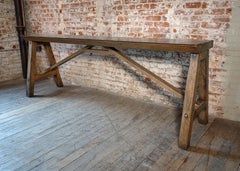 Vintage Industrial Console / Foyer Table