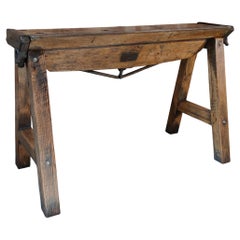 Vintage Industrial Console / Sofa Table