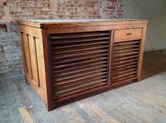 Antique Island / Display Table with Marble Top
